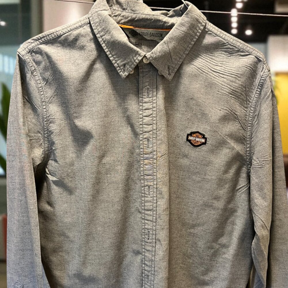 Harley-Davidson Men's Long-Sleeve Button Up Shirt